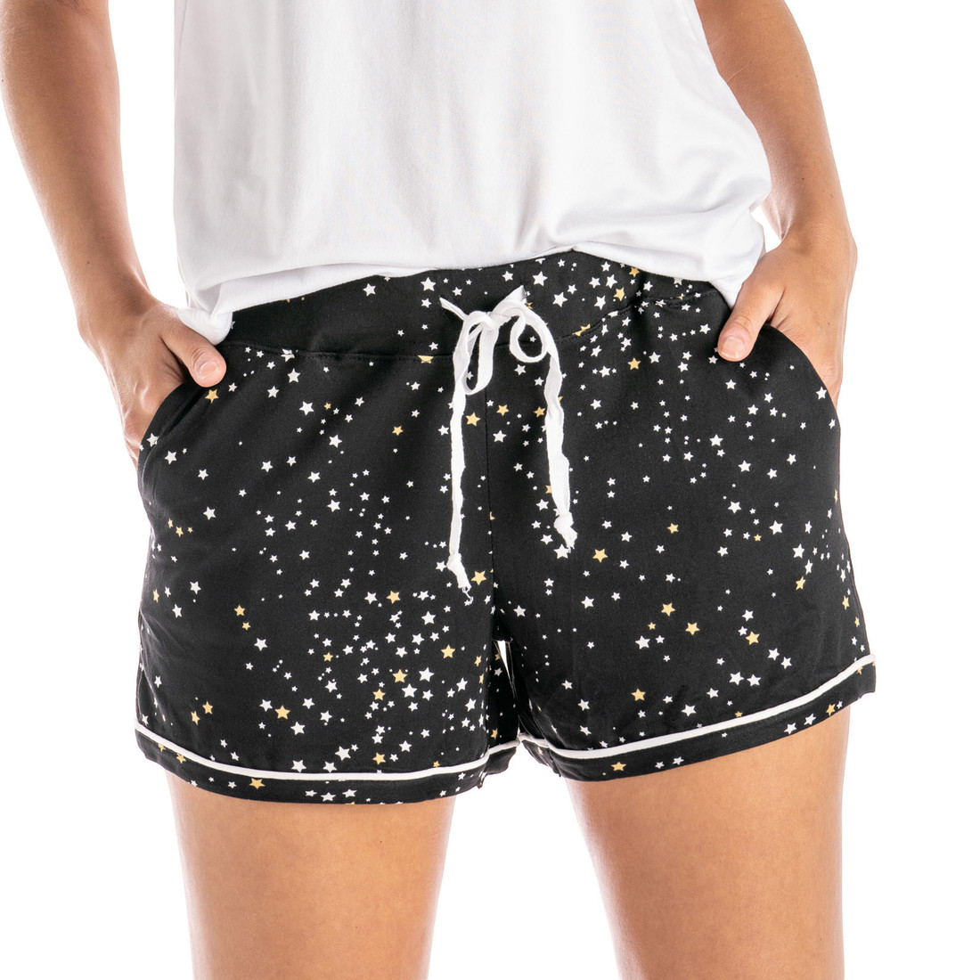 Hello Mello - Lounge Shorts Pajama Bottoms - NIGHT SKY 