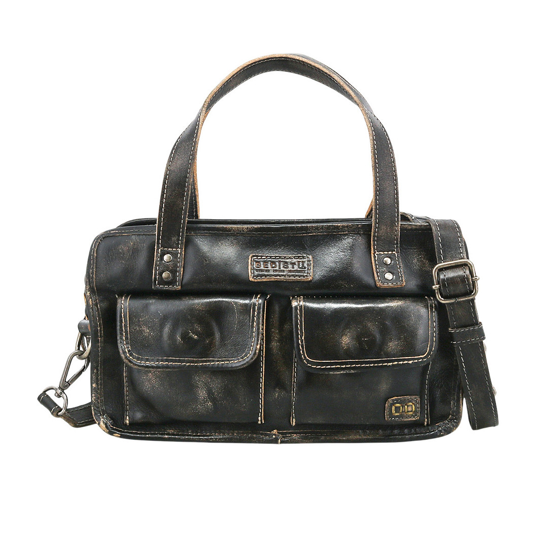 BED|STU Genuine Leather Purse - STUFFY - Black Hand Wash