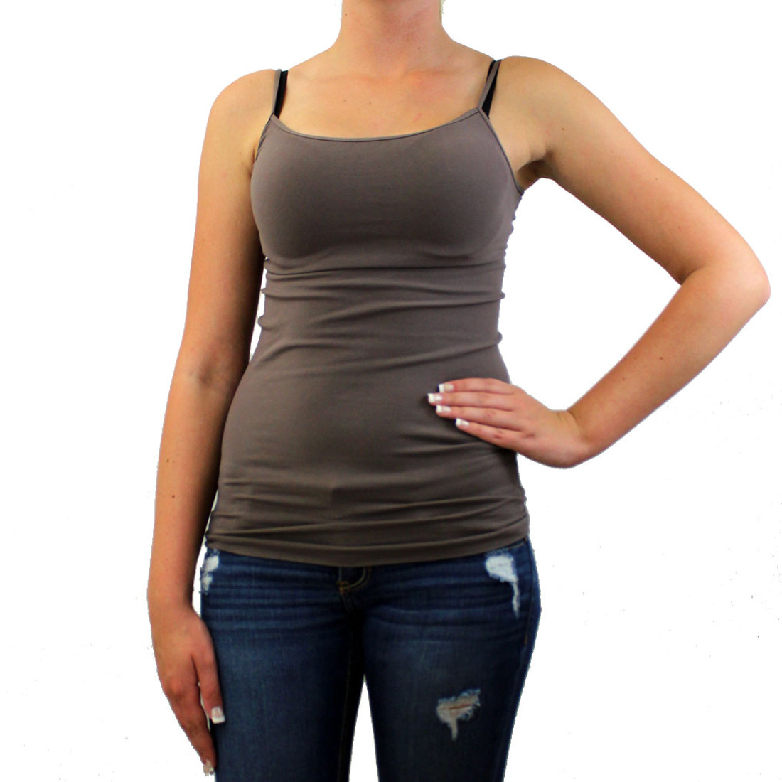 Pewter seamless tank top, one size fits most.