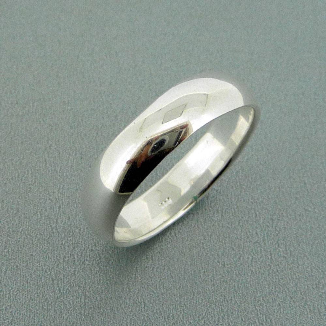 6mm Plain Sterling Silver Ring Band Wedding Size 6, 7, 8, 10, 11, 12, 13