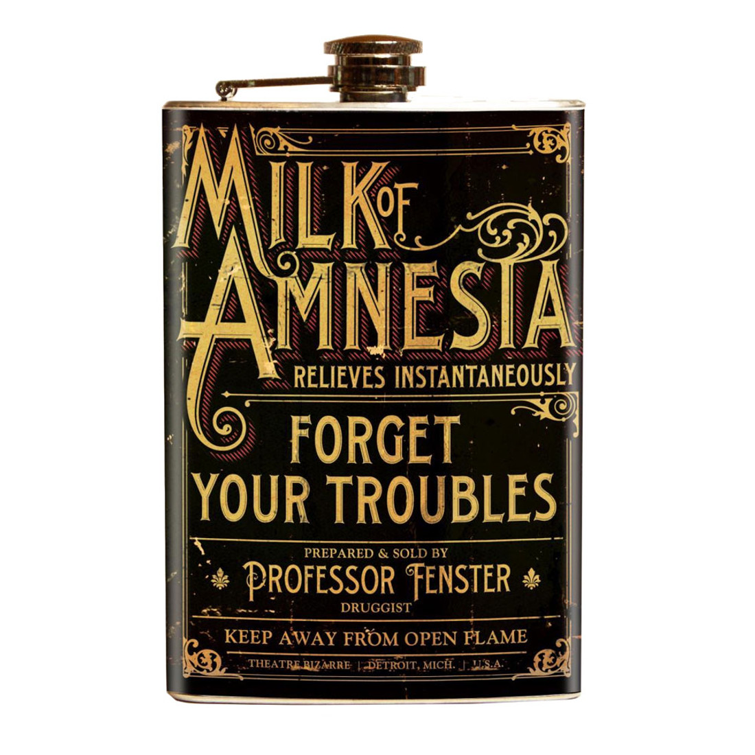 Theatre Bizarre Milk of Amnesia Flask