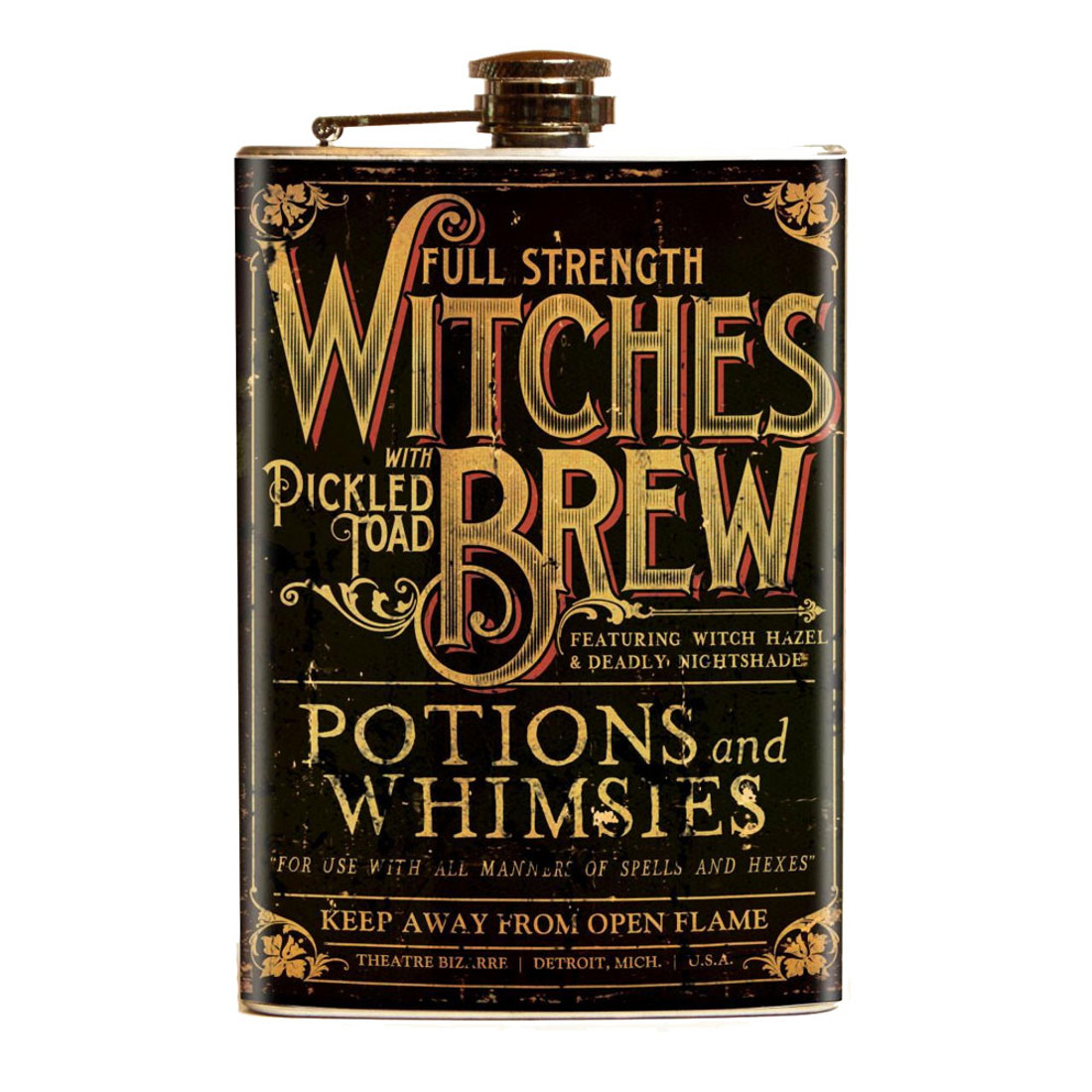 Theatre Bizarre Witches Brew Flask