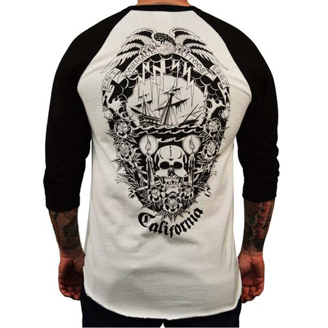 Men's Cormack Tattoos Baseball Shirt