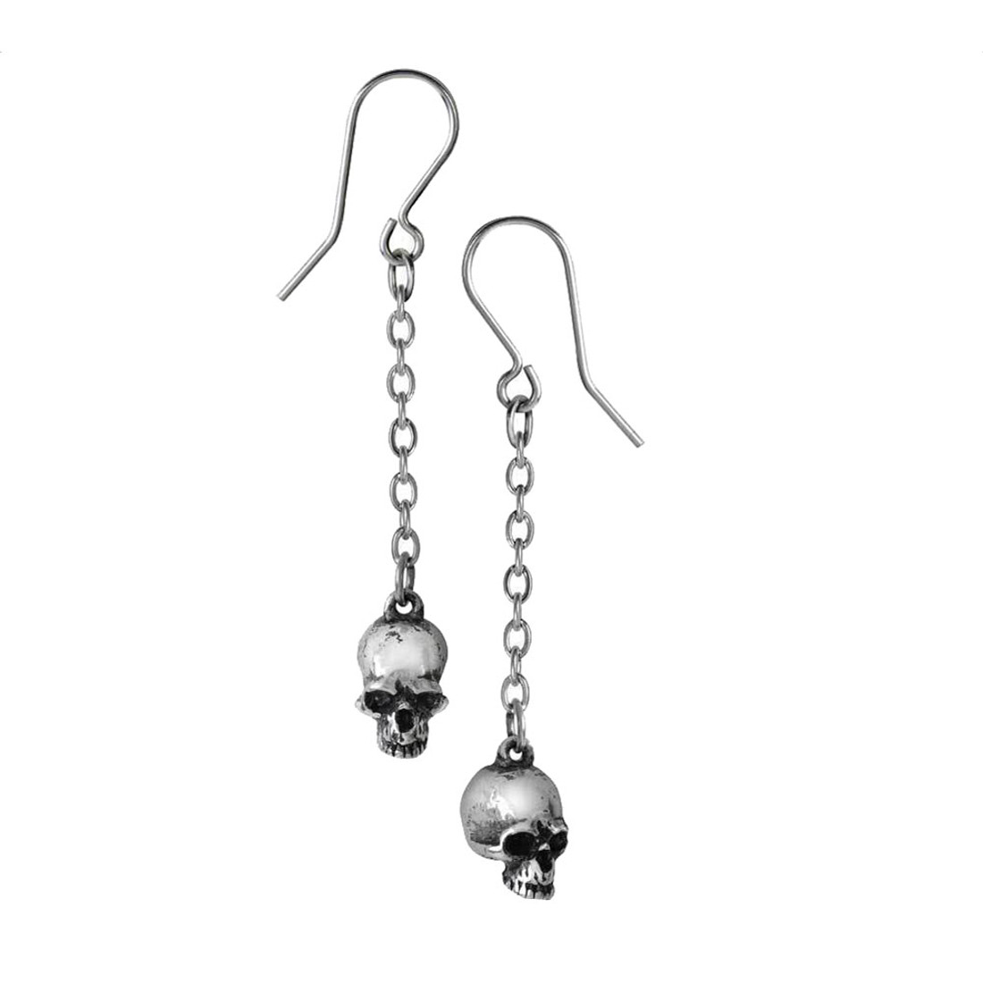 Alchemy Gothic E364 Dead Skull Earrings