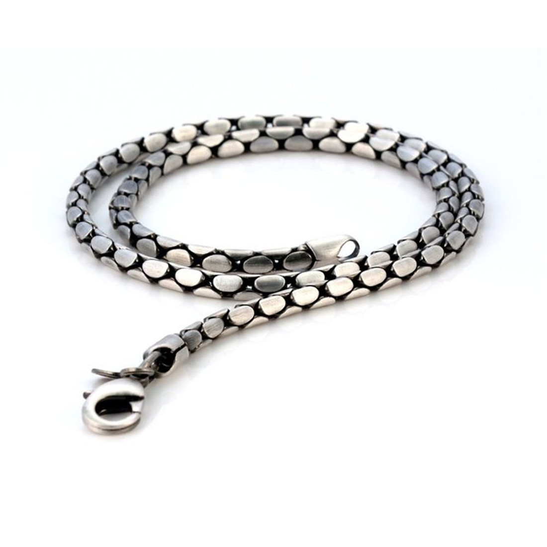 BICO Pacific Jewelry Pewter Stylus Chain Silver Plated Necklace F14