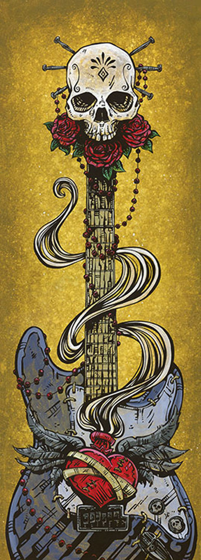 David Lozeau Day of The Strat Canvas Giclee