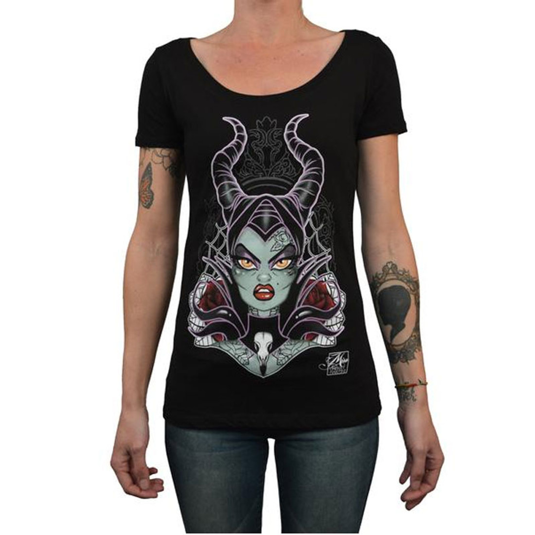 Womens Mistress of Evil Scoop Neck Tee