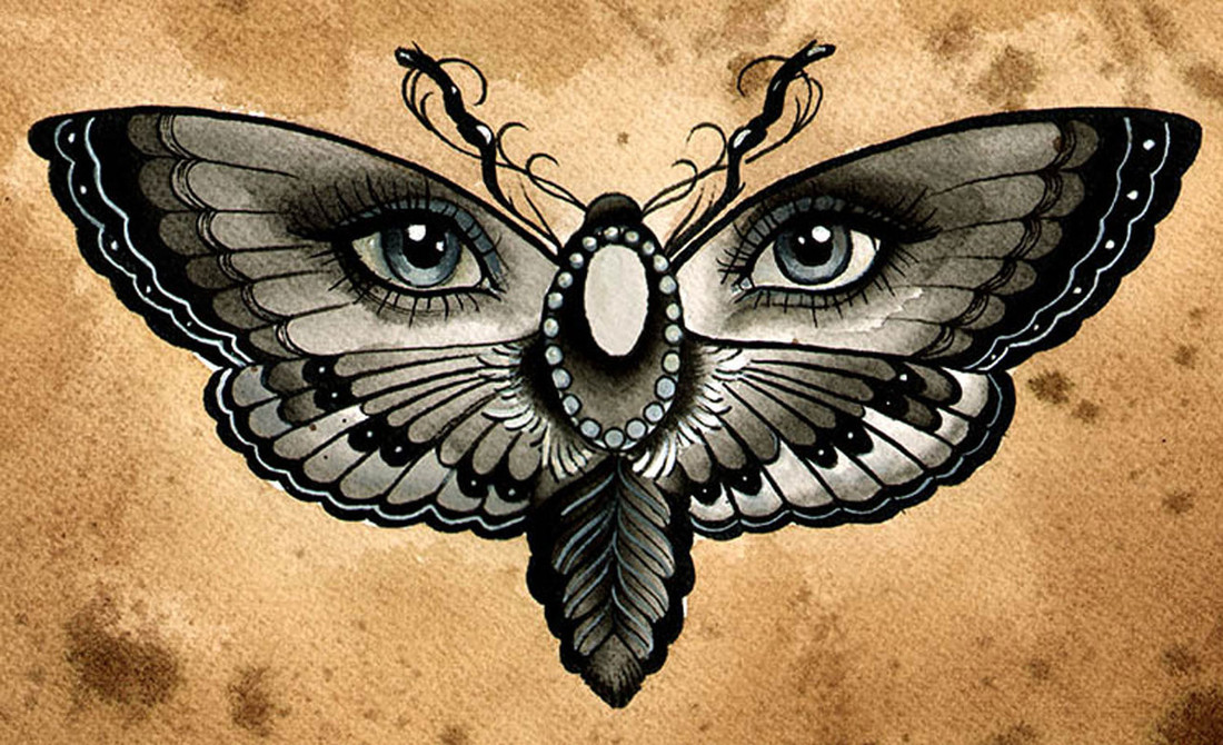 Thea Fear - Butterfly Eyes - Canvas Giclee