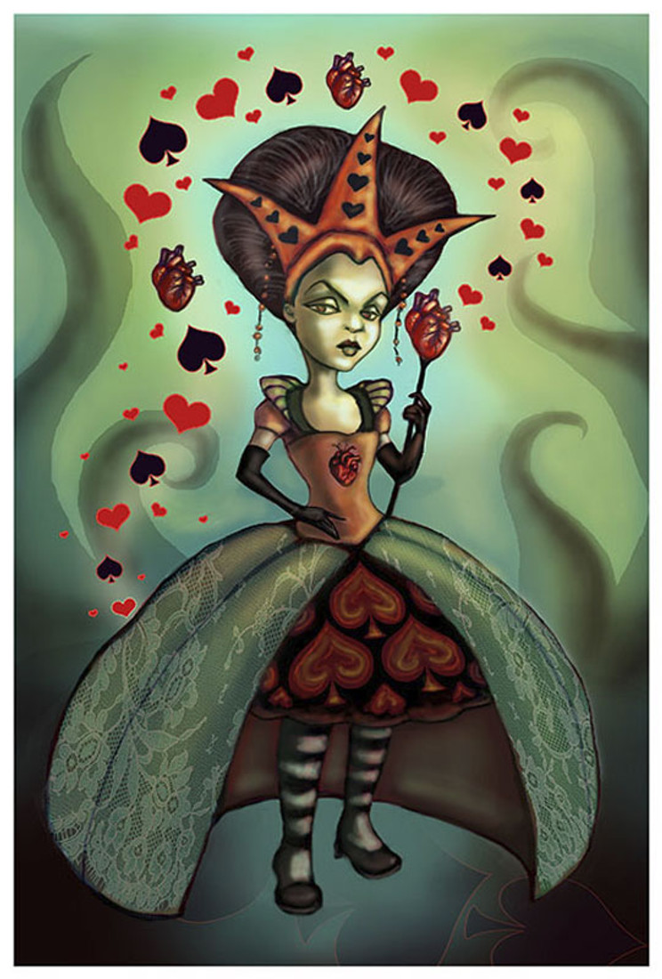 Diana Levin - Queen of Hearts - Fine Art Print