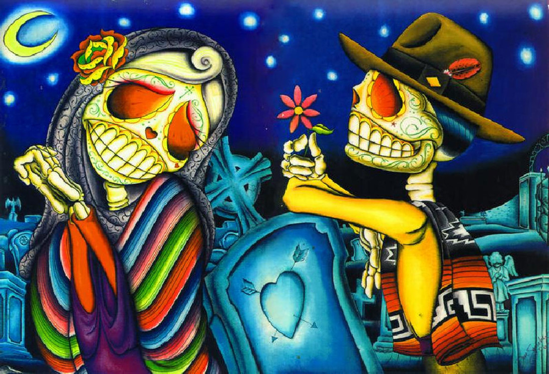 Dave Sanchez - Noche de los Muertos - Canvas Giclee