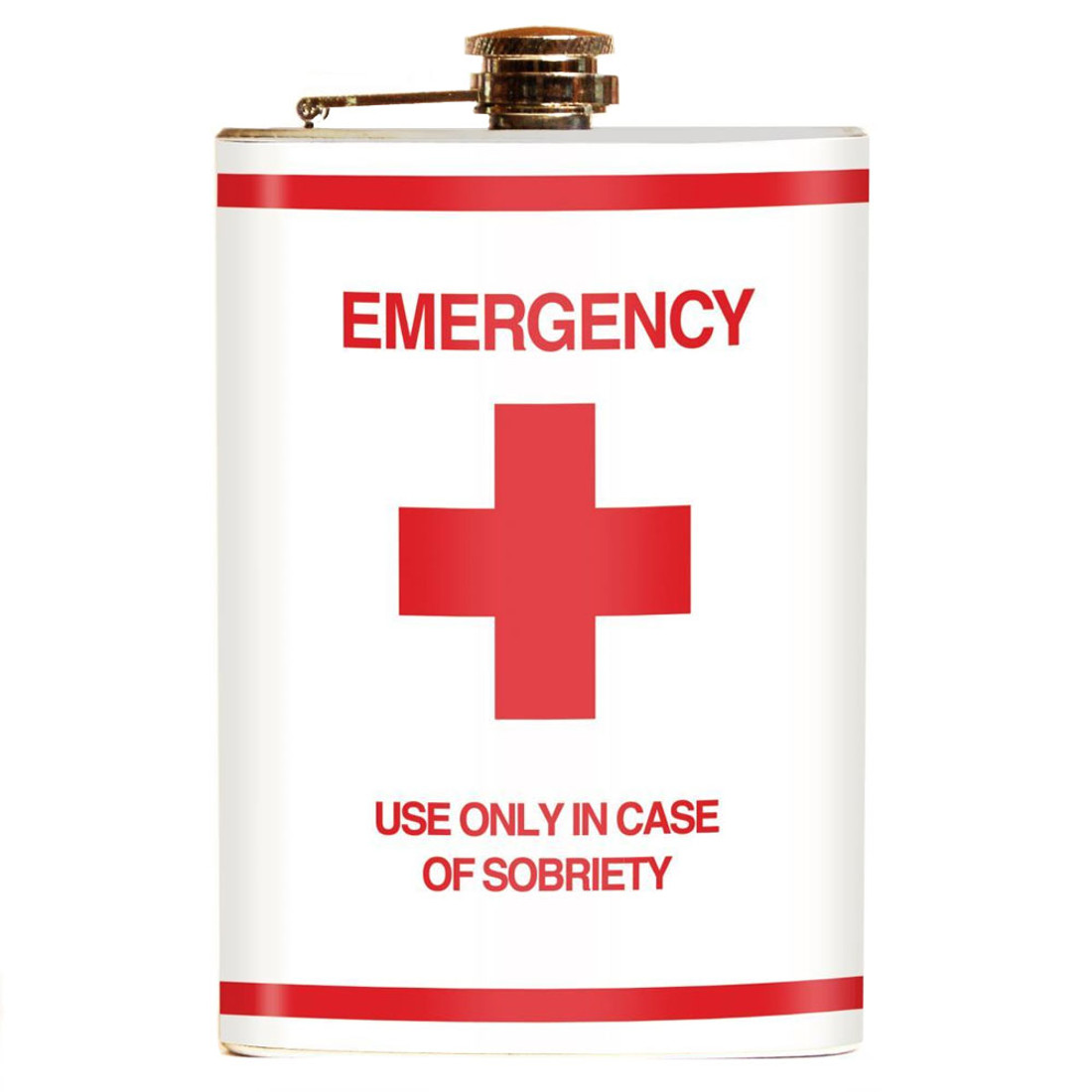 Emergency Novelty Retro Stainless Steel Flask