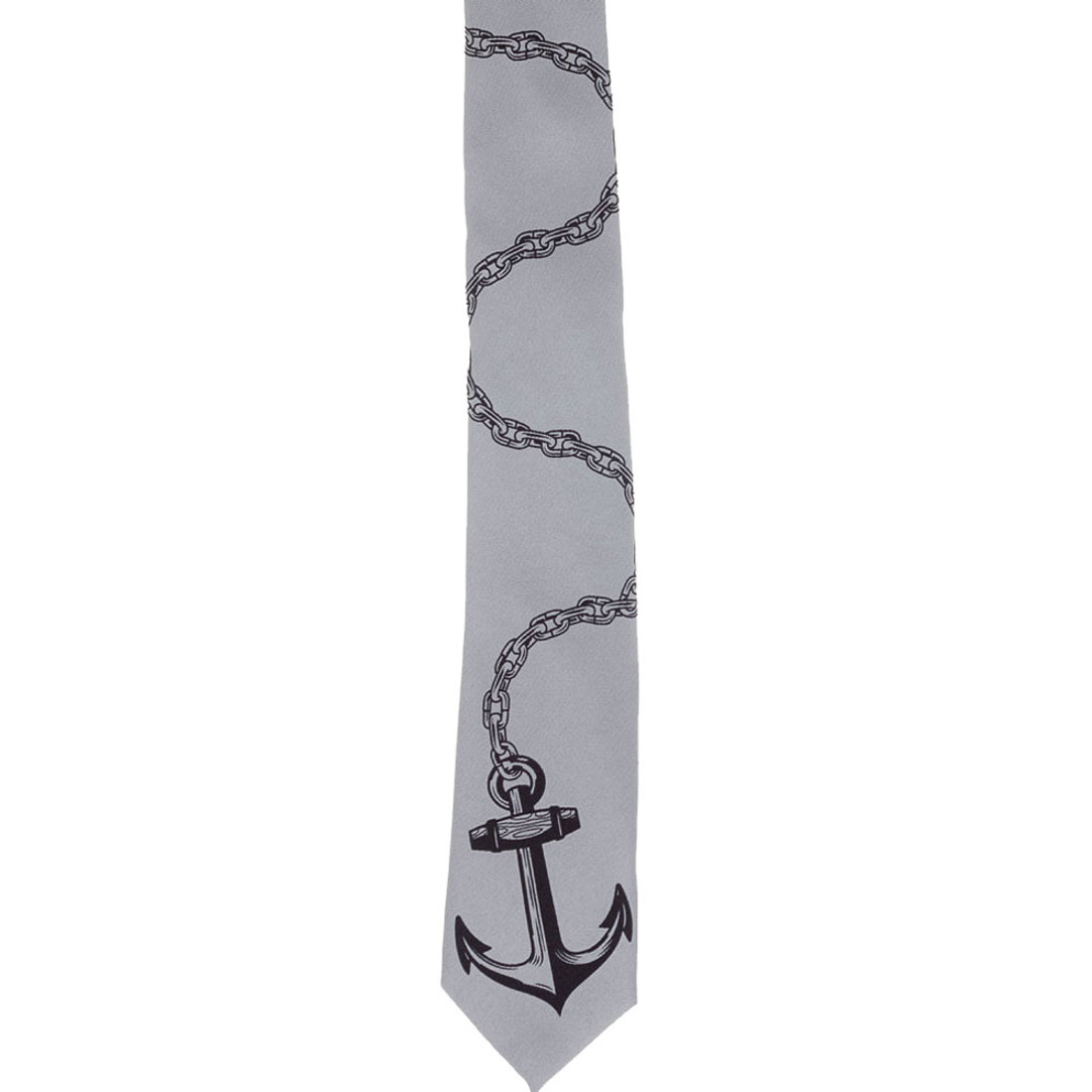 Kustom Kreeps Rockabilly Nautical Anchor Graphic Men's Tie