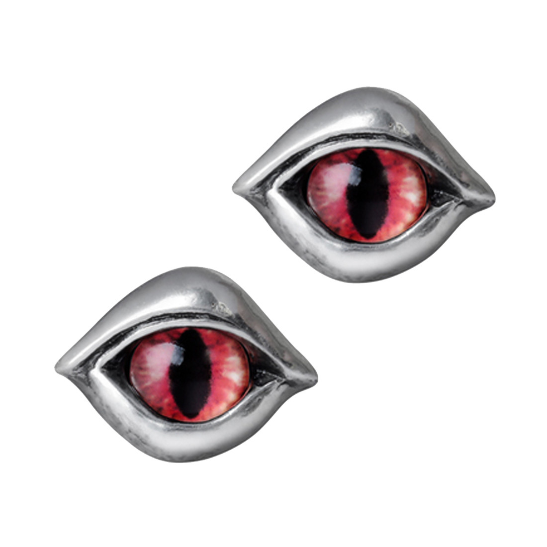 Alchemy Gothic Demon Eye Stud Earrings Pewter Jewelry E422