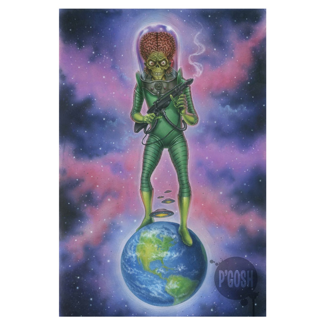 P'gosh Mars Attacks™ Tribute Print