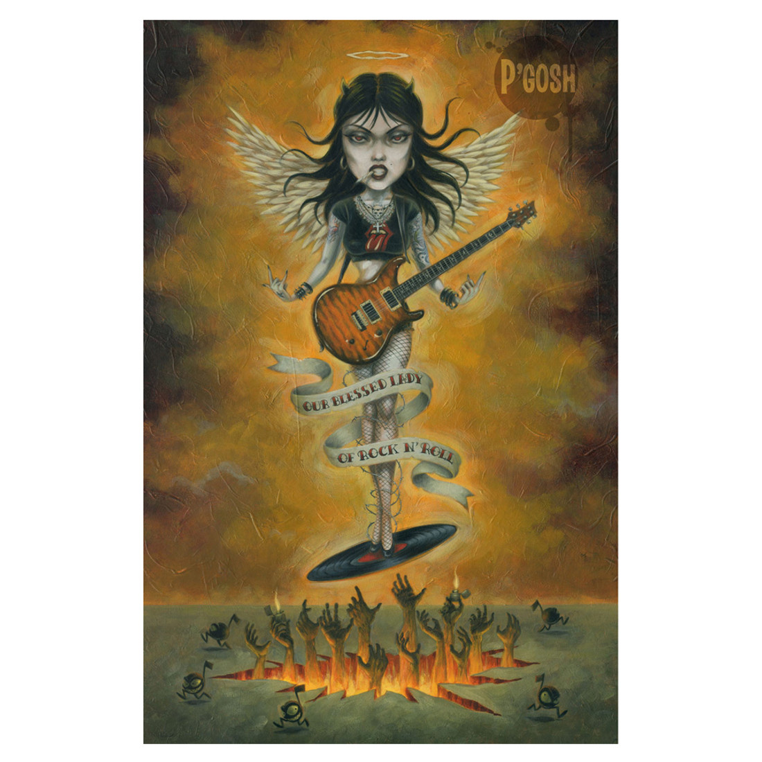 P'gosh Blessed Lady of Rock N' Roll Print