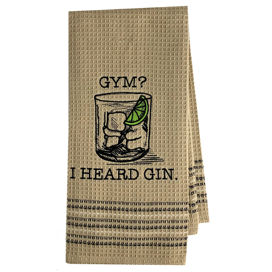 Gym or Gin Kitchen Dish Towel