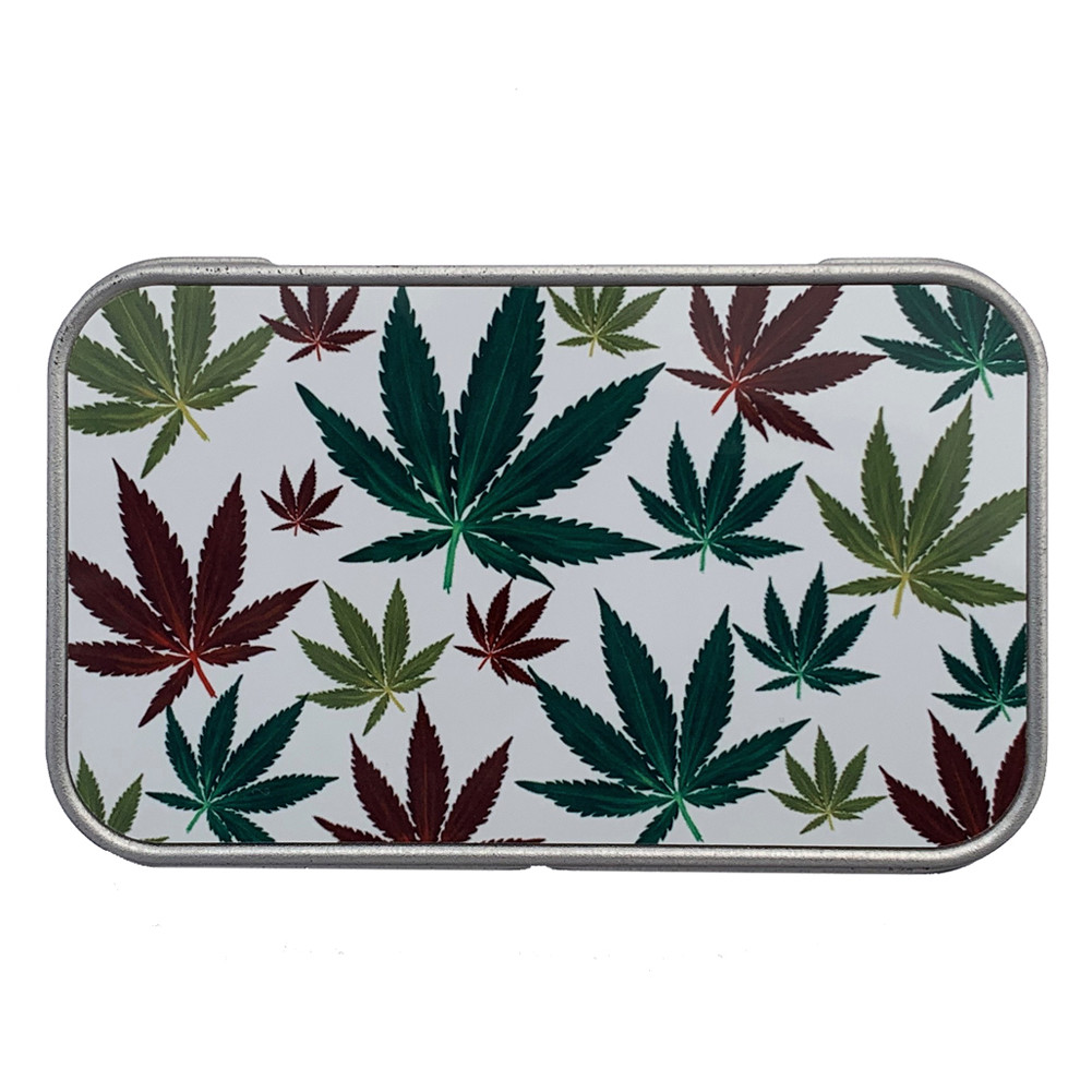 Marijuana Leaf Madness Small Storage Stash Box