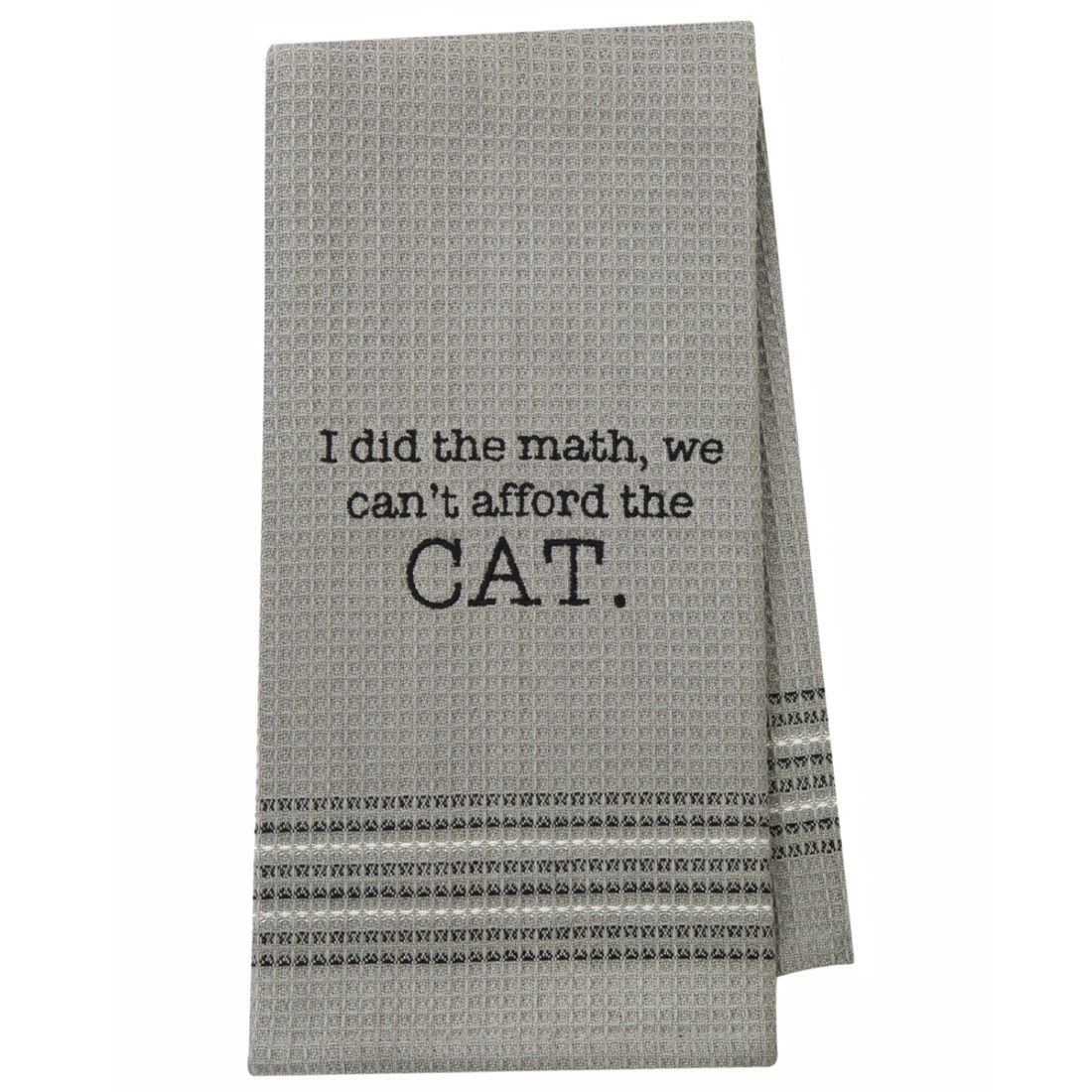 Cat Waffle Weave Dishtowel