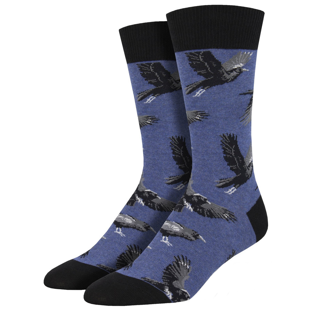 Raving Ravens Men's Crew Socks