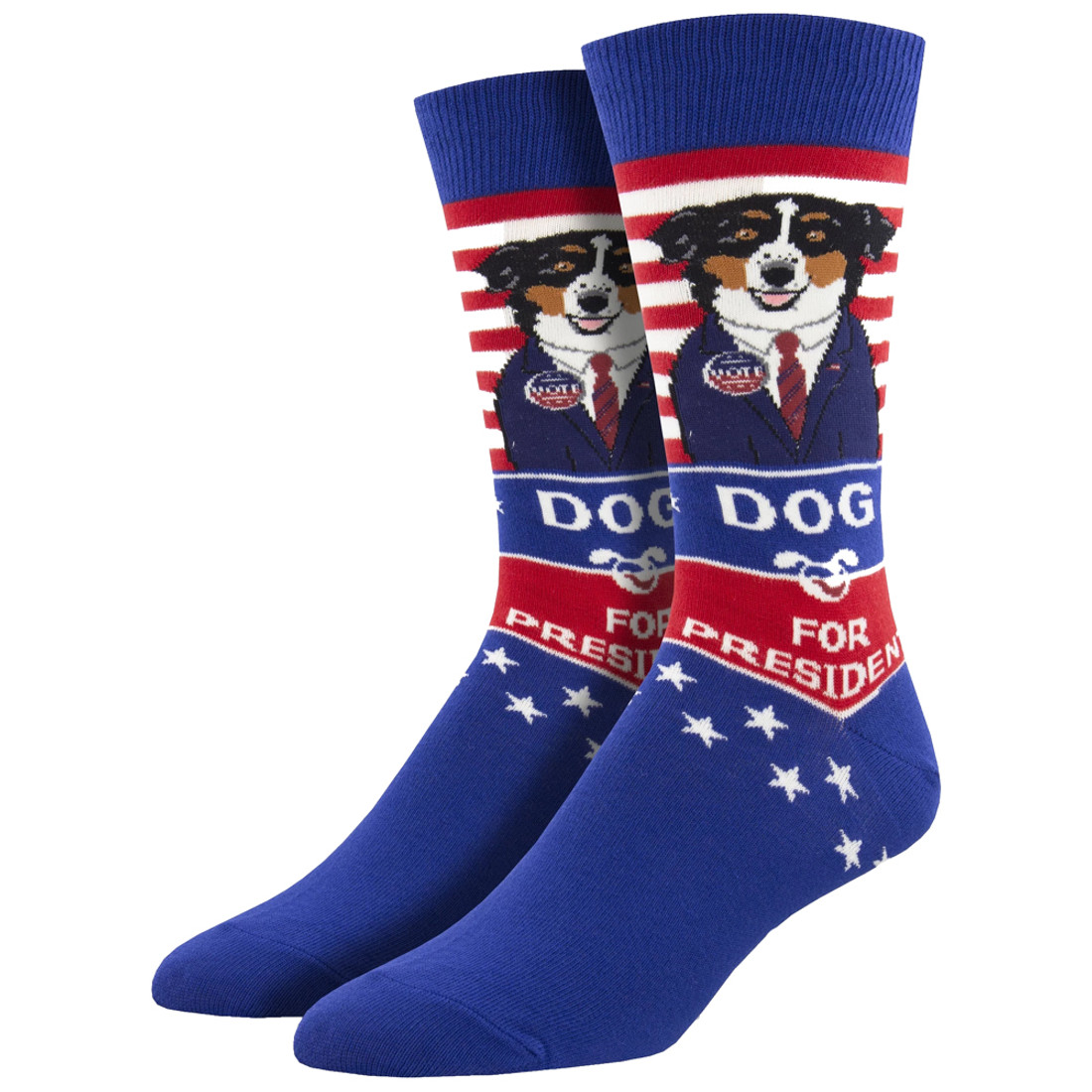 Dog For President Men's Crew Socks