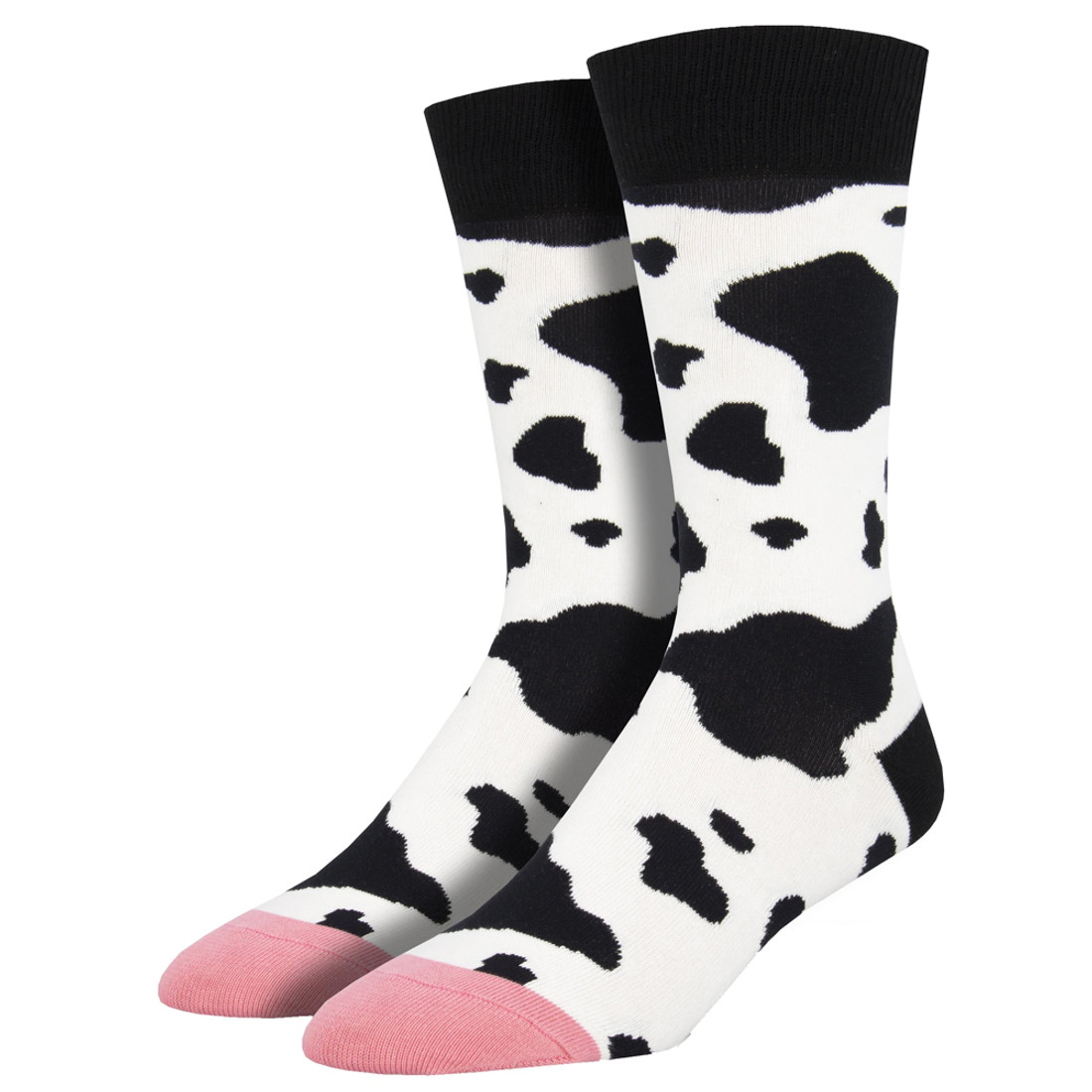 Mooo Cow Spots Men's Crew Socks