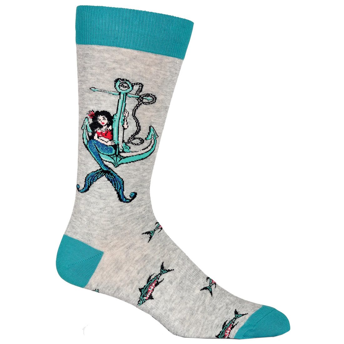 Nautical Mermaid Men's Crew Socks