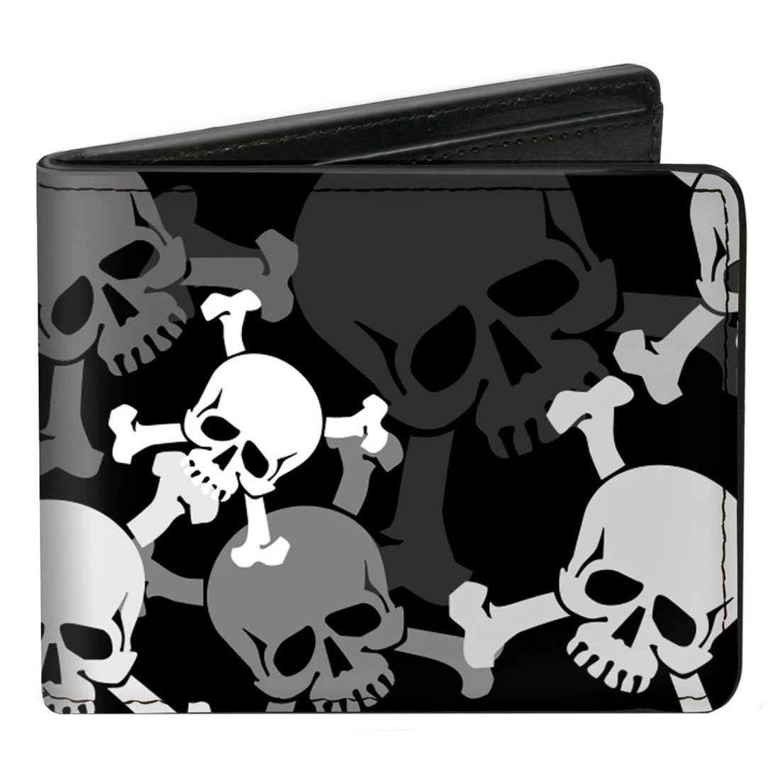 Top Skulls Men's Bi-Fold Wallet