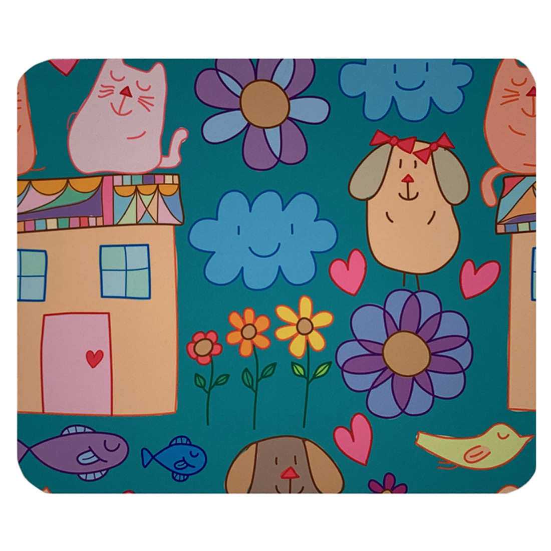 Cartoon Animals Mouse Pad Mat