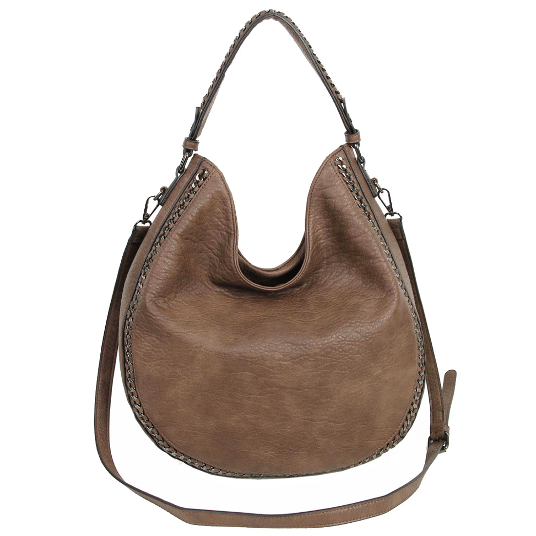 The Dana Hobo Crossbody - Dark Brown