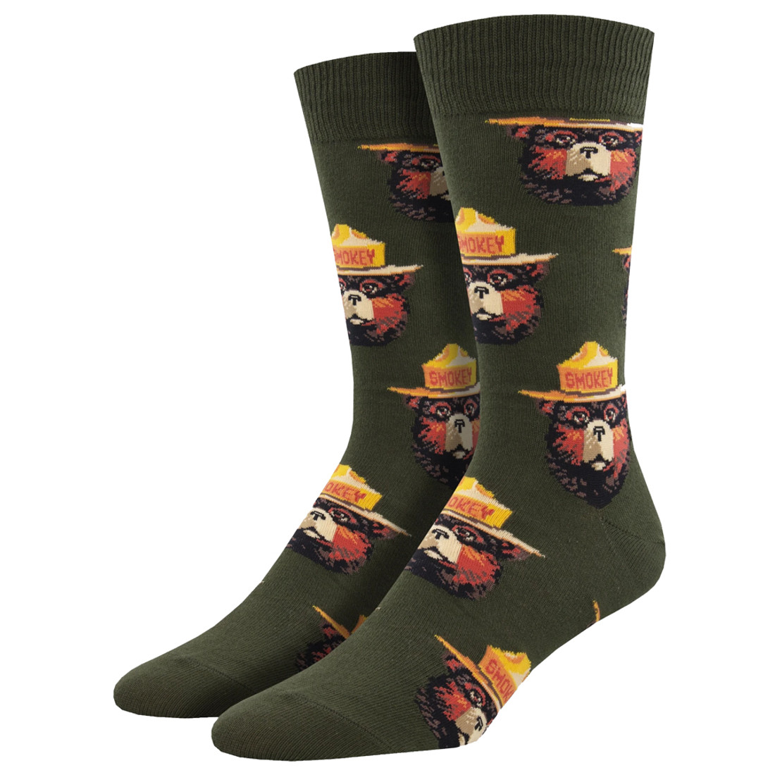 Smokey The Bear Men's Crew Socks