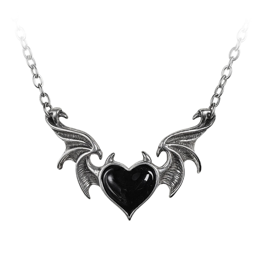 P896 - Black Soul Bat Wing Necklace