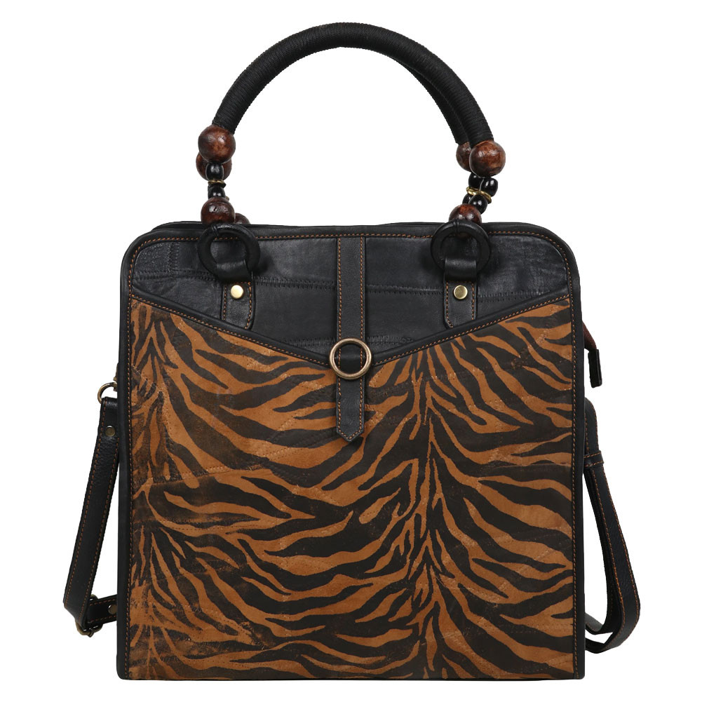 Tiger Top Handle Purse