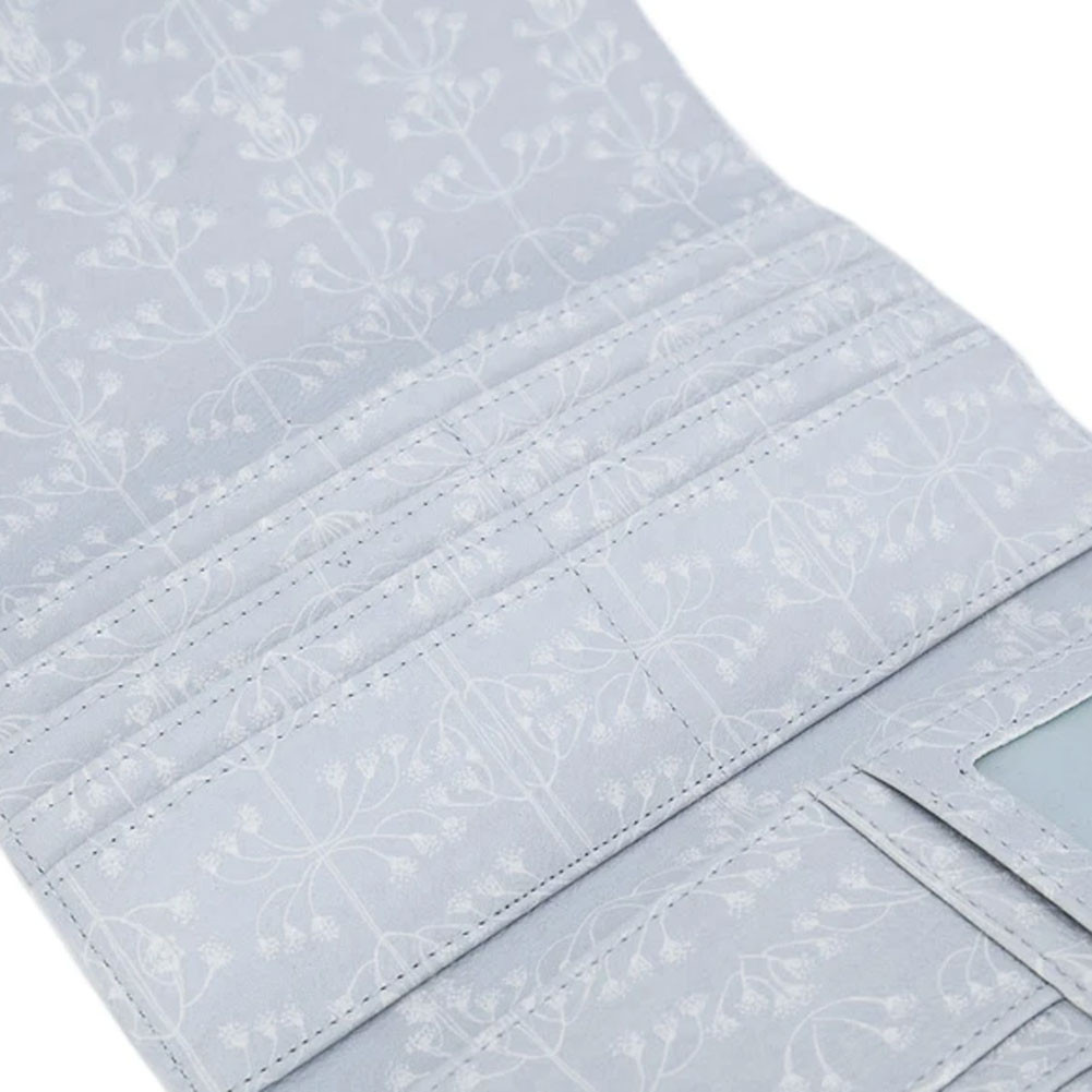 PAPAYA TRIFOLD WALLET BUTTERFLY PURPLE LEOPARD BOUTIQUE