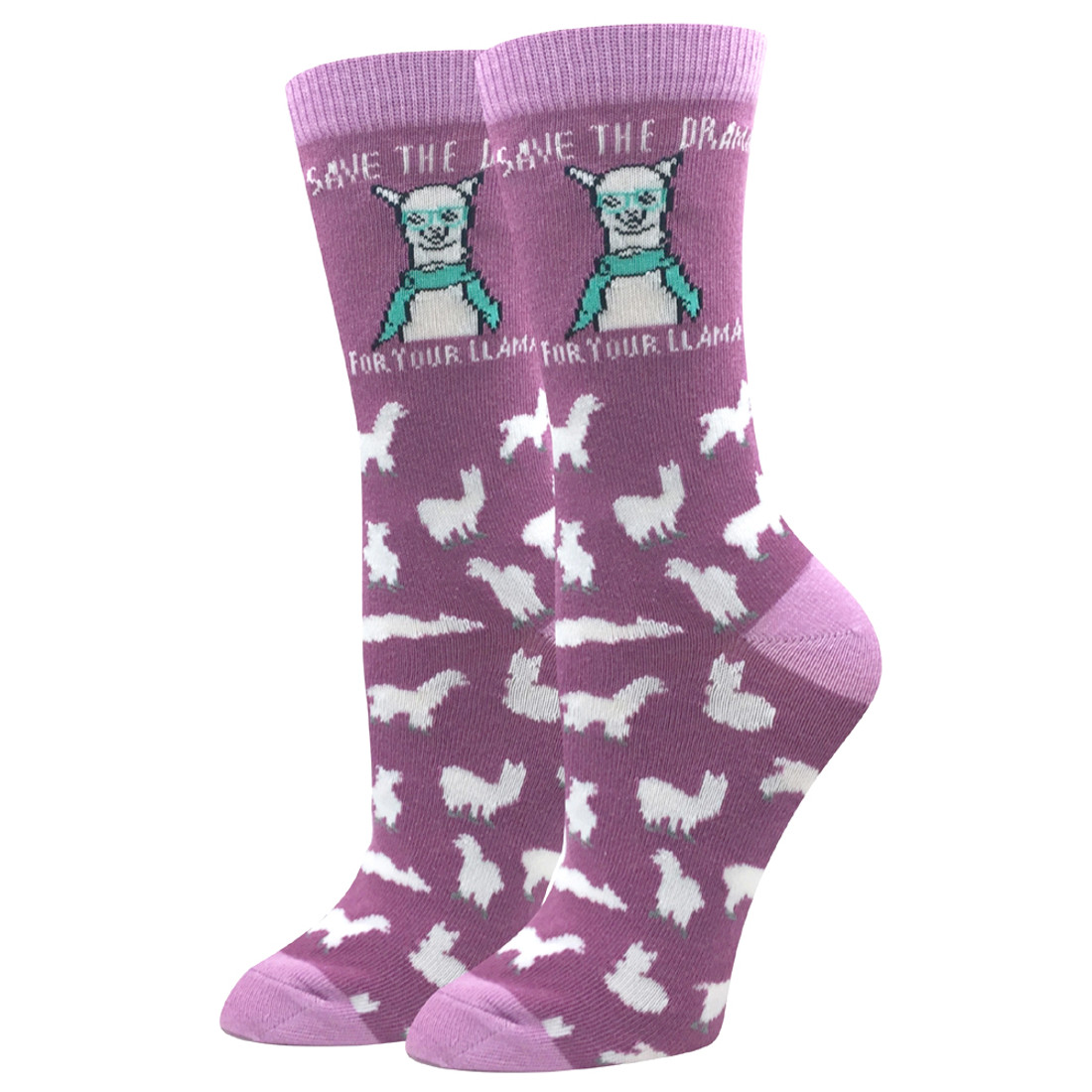 Save The Drama For Your Llama Women's Crew Socks