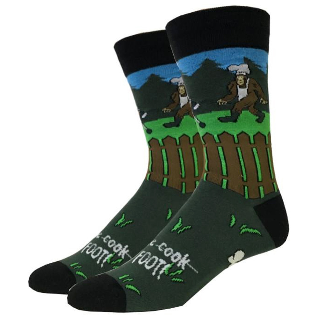 BBQ Bigfoot Men's Crew Socks