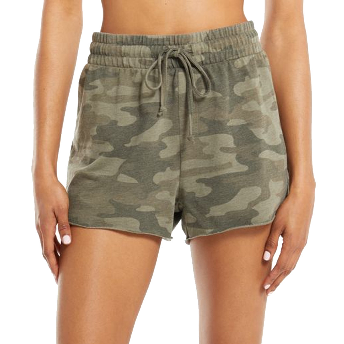 Z Supply Dark Green Camo Sporty Short