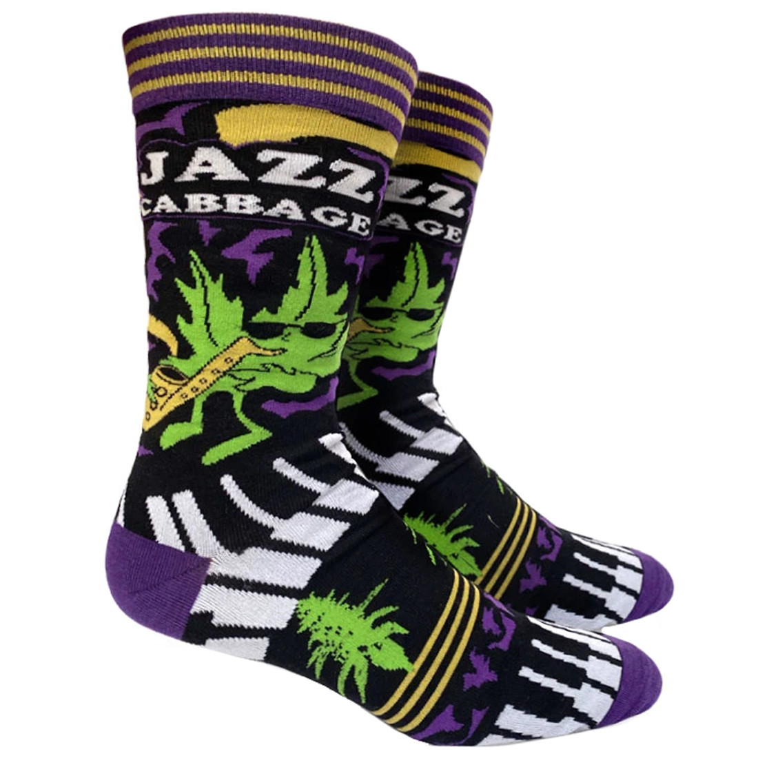 Jazz Cabbage Men's Crew Socks