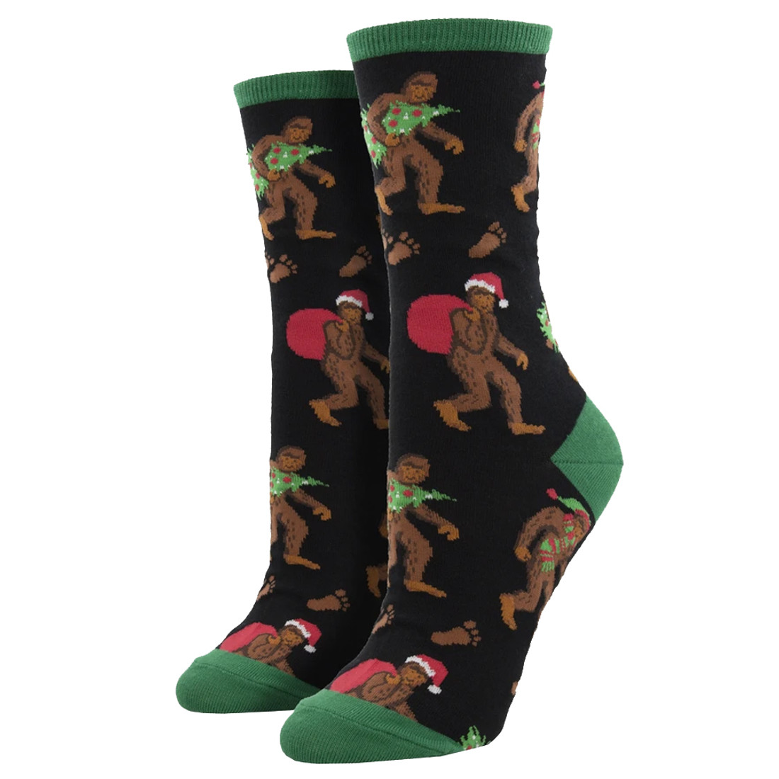 Bigfoot Christmas Women's Crew Socks