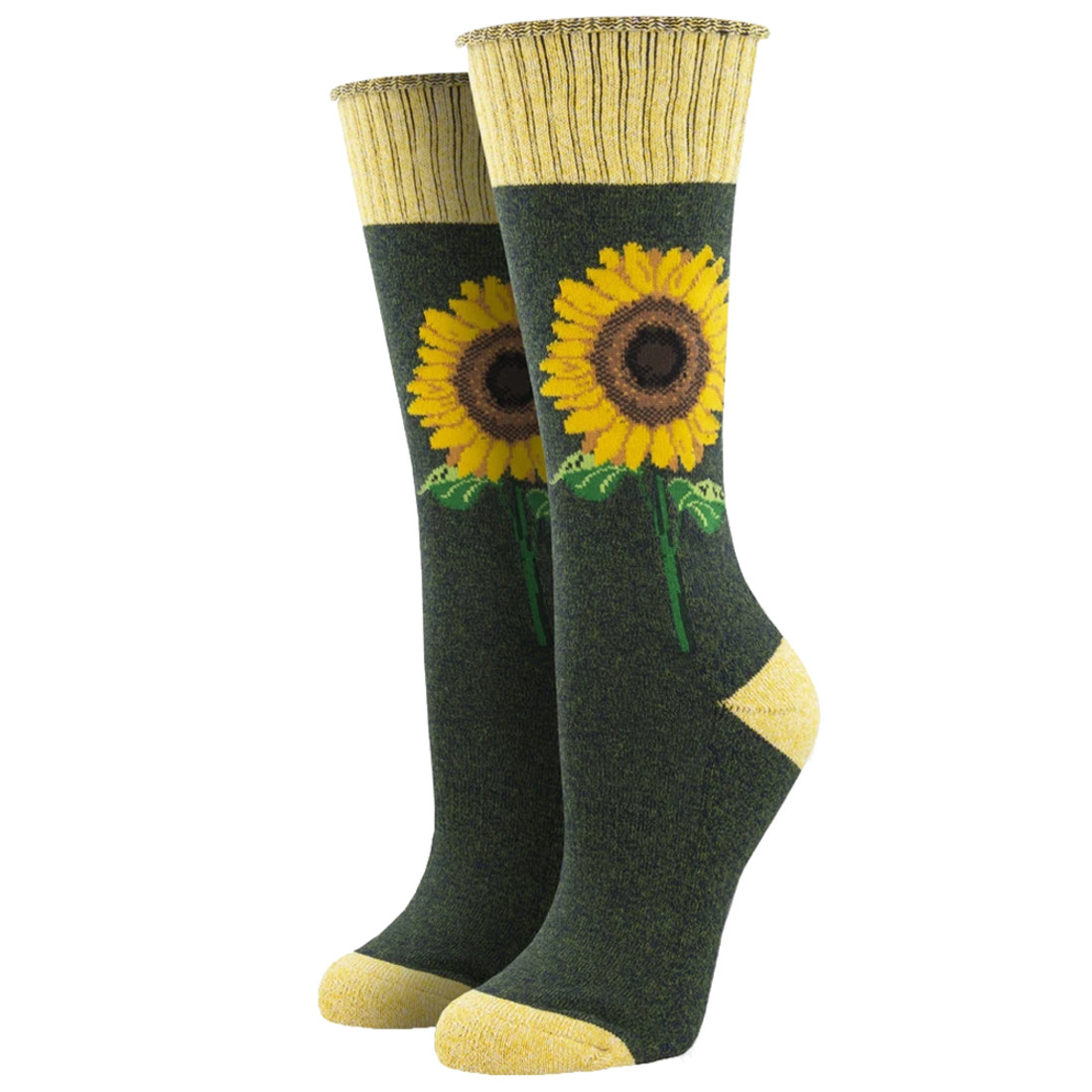 Stay Golden Sunflower Outlands Boot Socks