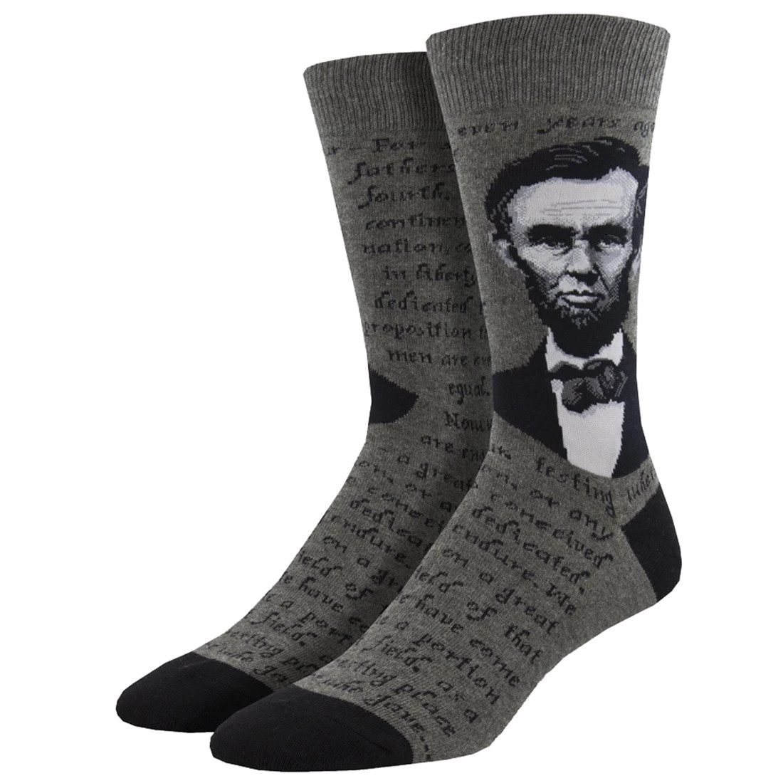 President Abraham Lincoln Men's Crew Socks