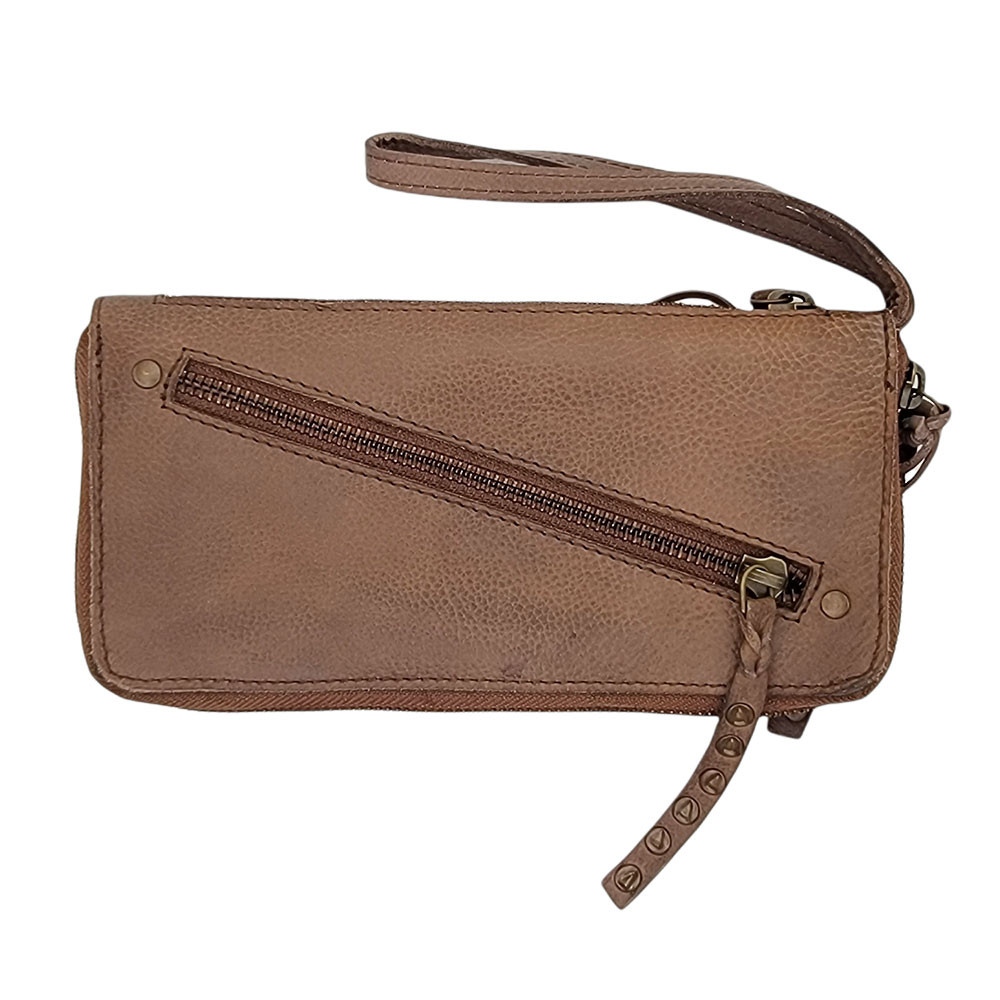 Cognac brown buttery soft leather wallet. 