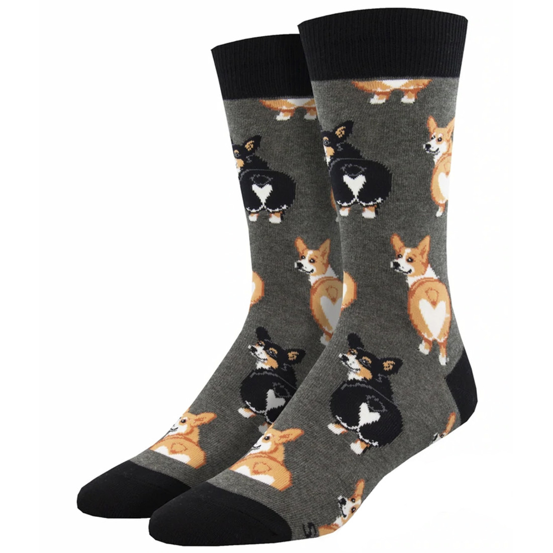 Corgi Butt Men's Crew Socks