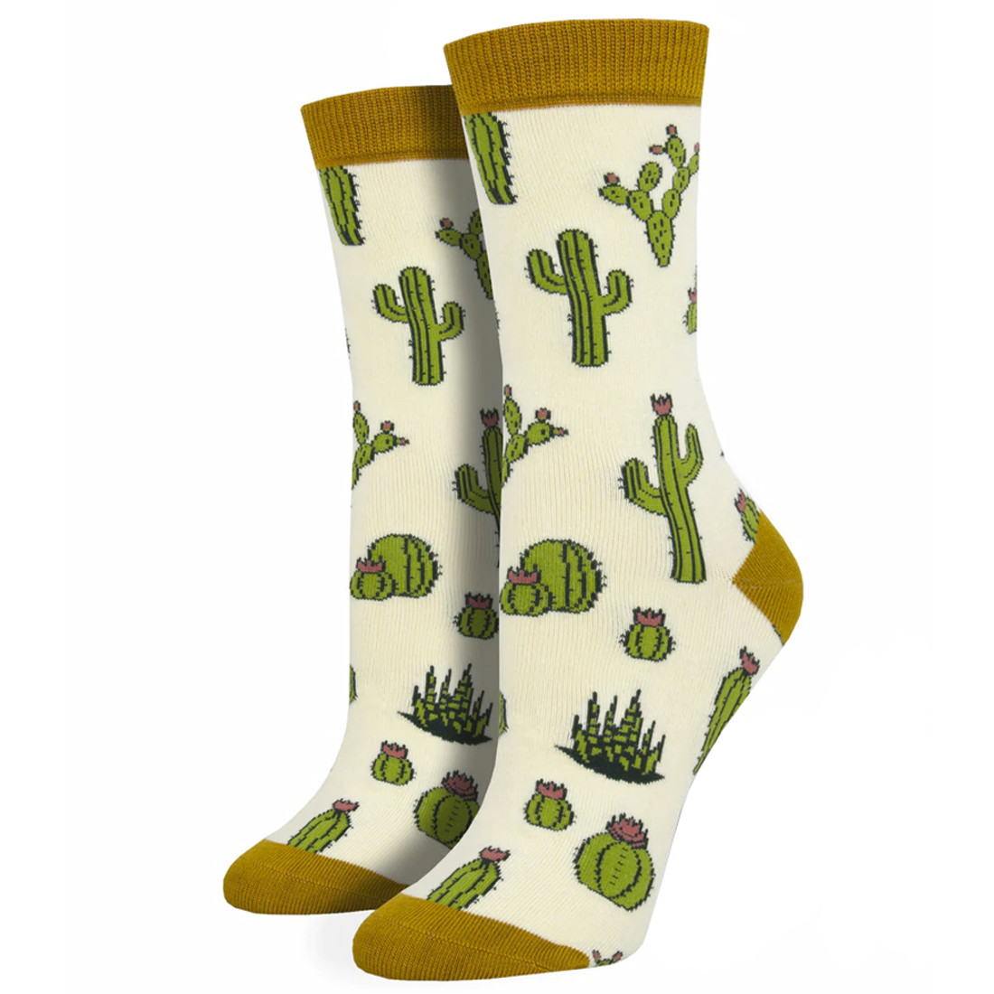 King Cactus Women's Bamboo Crew Socks