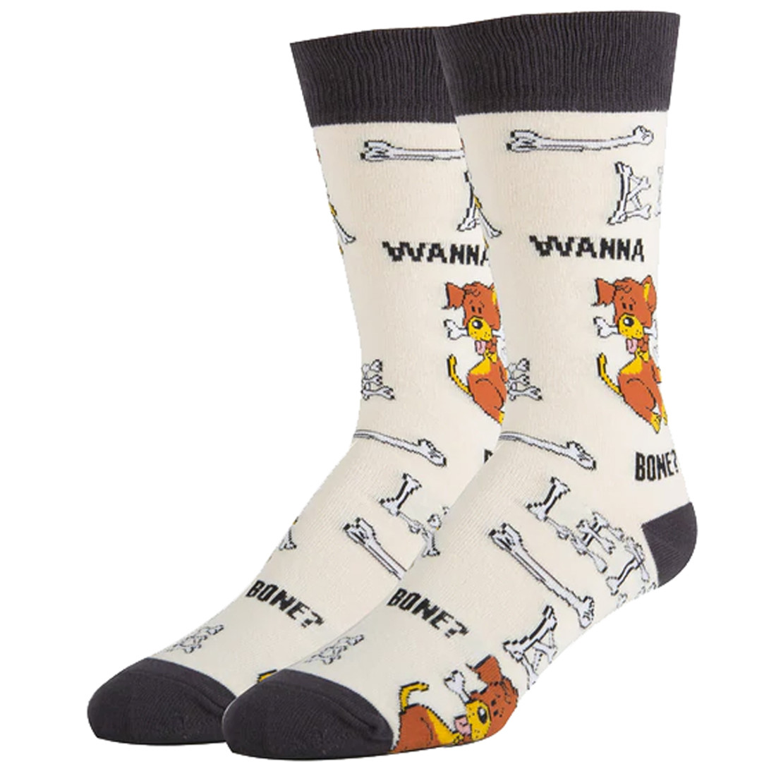 Wanna Bone Dog Men's Novelty Socks