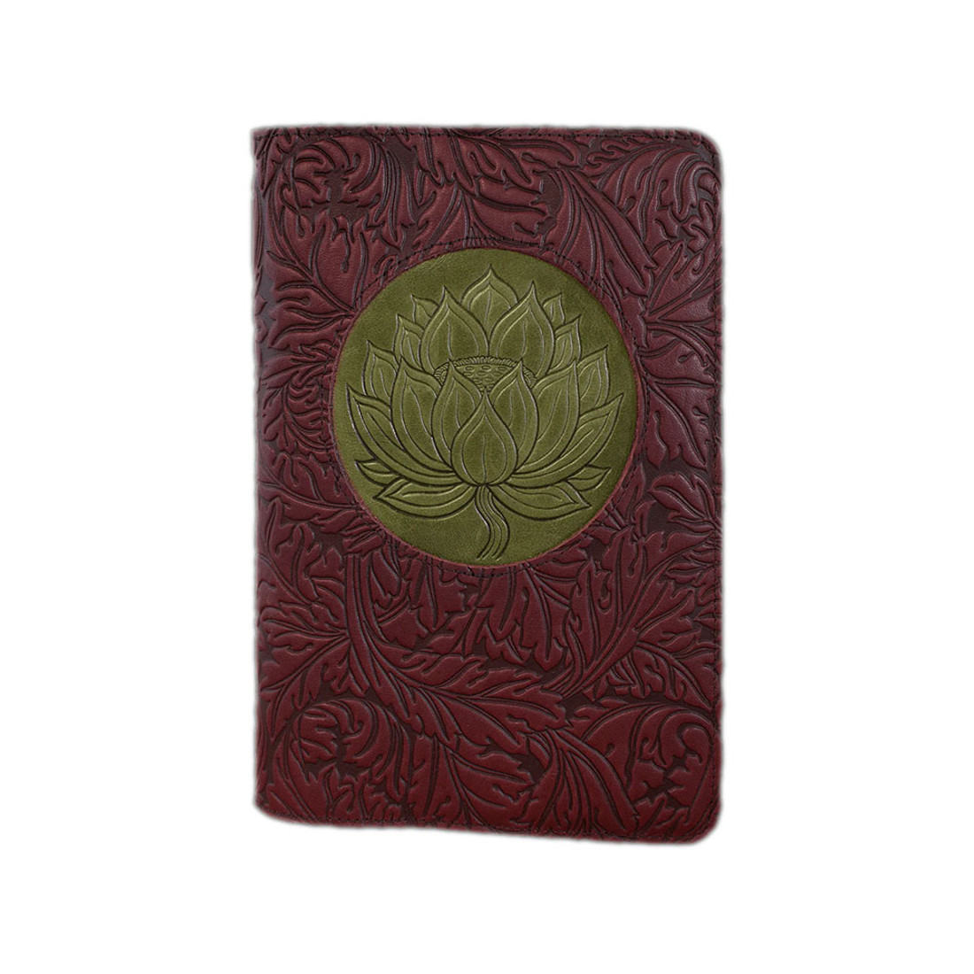 Lotus flower leather journal.