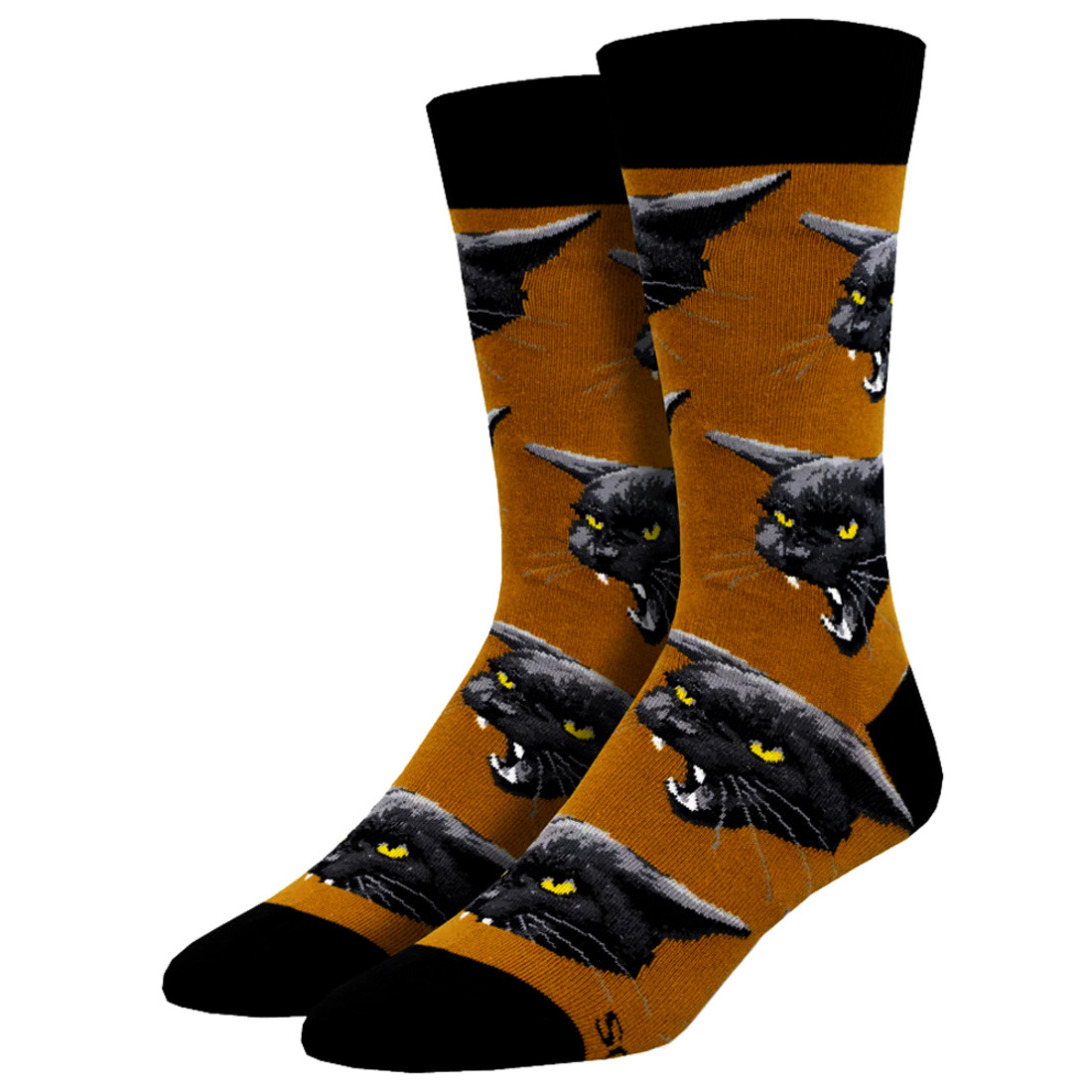 Black Cat Malice Men's Socks