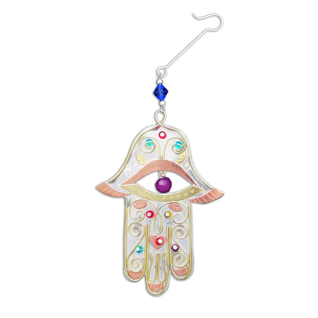 Peaceful Hamsa christmas ornament. 