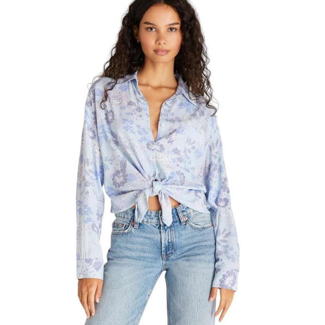  Z Supply Ruby Floral Long Sleeve Top