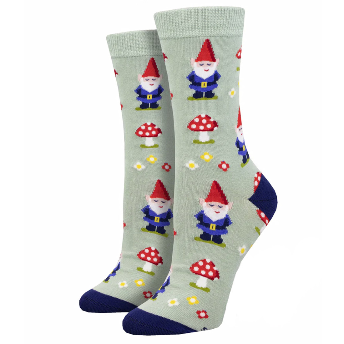 Gnome More Mushrooms Women's Bamboo Socks