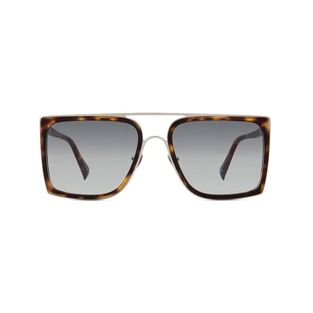 Saint Owen tortoise She Rides stainless steel frame sunglasses. 